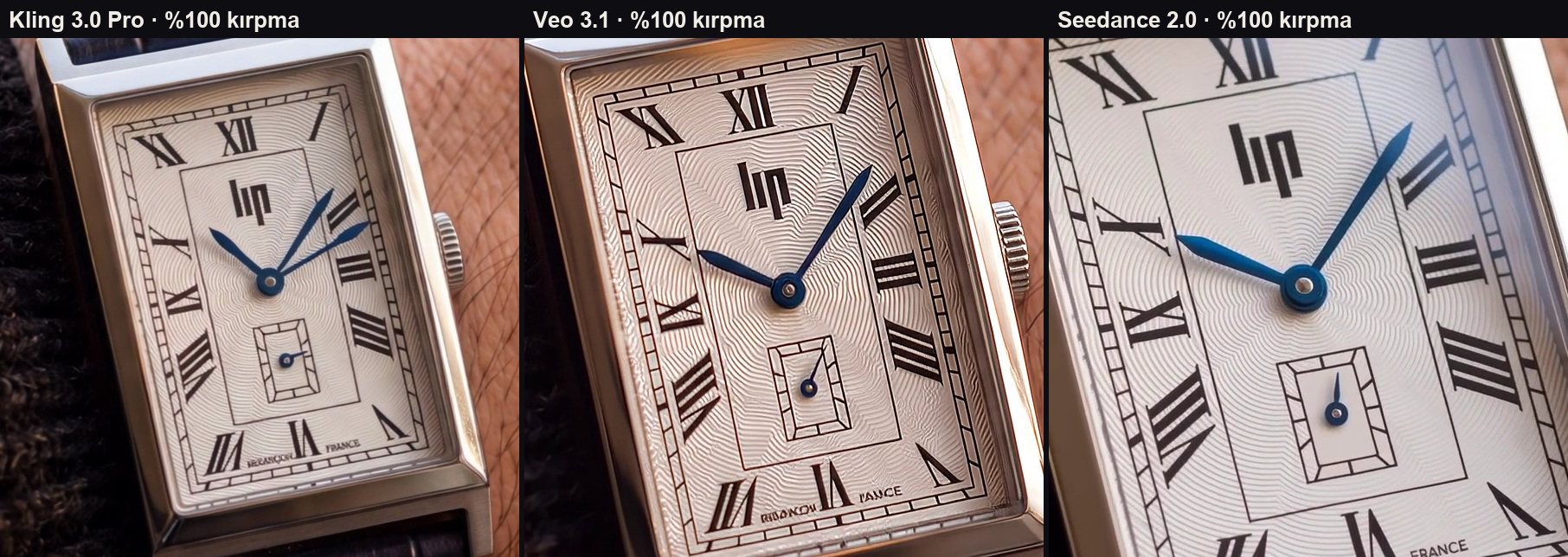 Çekim 3: son karelerin %100 kırpması