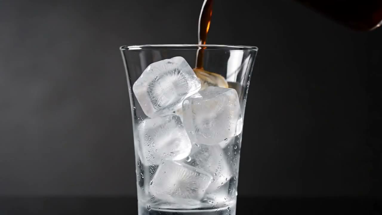 Cold brew poured over ice, a frame of a Seedance 2.0 clip